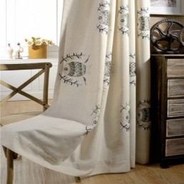 Tenda Oscurante Ricamata Su Misura Per Cameretta Dei Bambini, Oscurante Minimalista