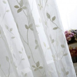 Tenda Trasparente In Stile Pastorale Europeo, Su Misura, Con Motivo In Rilievo