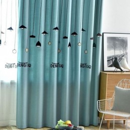 Tenda Moderna Su Misura Con Motivo A Lampada In Poliestere