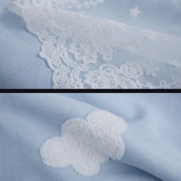 Tende Sweet Cloud Blu Semi-Oscuranti Per La Cameretta Delle Ragazze