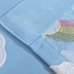 Tenda Oscurante Con Simpatico Cartone Animato Arcobaleno, Su Misura Per La Camera Dei Bambini