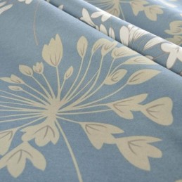 Tenda Giapponese Semplice Su Misura Con Stampa Floreale Blu
