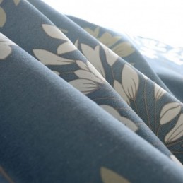 Tenda Giapponese Semplice Su Misura Con Stampa Floreale Blu