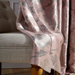 Tenda Rurale Europea Su Misura, Tessuto Oscurante Per Camera Da Letto In Jacquard Rosa