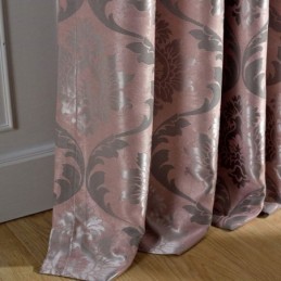 Tenda Rurale Europea Su Misura, Tessuto Oscurante Per Camera Da Letto In Jacquard Rosa
