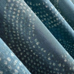 Tenda Antica Americana Su Misura, Tenda Con Cerchio Blu Stampato
