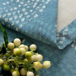 Tenda Antica Americana Su Misura, Tenda Con Cerchio Blu Stampato