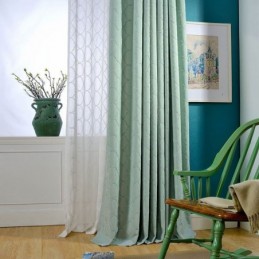 Tenda Giapponese Semplice Su Misura Con Ricamo Geometrico, Tessuto Protettivo Per L'Ambiente Verde