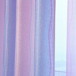 Tende Moderne In Jacquard Con Strisce Colorate Sfumate, Su Misura Per La Camera Da Letto Di Una Ragazza
