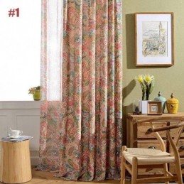 Tenda Antica Americana Su Misura Con Stampa Floreale A Contrasto In Tessuto Per Camera Da Letto