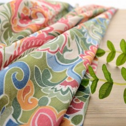 Tenda Antica Americana Su Misura Con Stampa Floreale A Contrasto In Tessuto Per Camera Da Letto