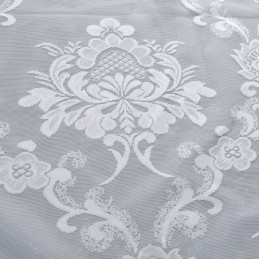 Tenda Trasparente Classica Semplice Su Misura, In Tessuto Jacquard Con Fiori Europei, Per Soggiorno E Camera Da Letto.