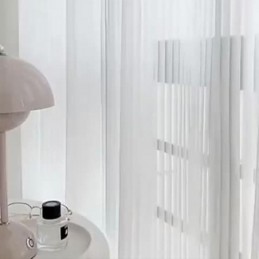 Tende Trasparenti A Righe, Decorazioni Per La Casa, Tende Moderne In Tulle, Tende Su Misura Per Il Soggiorno
