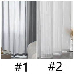Tende Trasparenti A Righe, Decorazioni Per La Casa, Tende Moderne In Tulle, Tende Su Misura Per Il Soggiorno