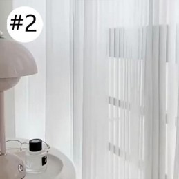 Tende Trasparenti A Righe, Decorazioni Per La Casa, Tende Moderne In Tulle, Tende Su Misura Per Il Soggiorno