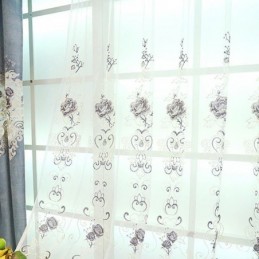 Tende Moderne In Tulle Trasparente Con Motivi Floreali Per Soggiorno E Camera Da Letto