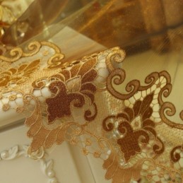 Tende Moderne Trasparenti In Tulle Floreale Per Il Soggiorno