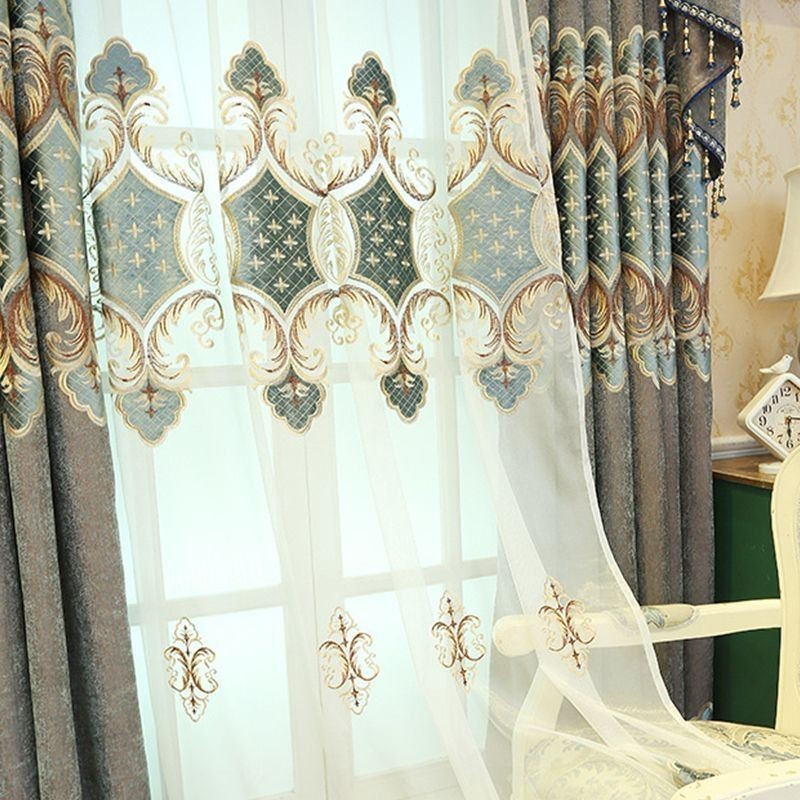 Tende Trasparenti Moderne Ricamate In Tulle Per Soggiorno E Camera Da Letto