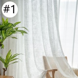 Tende Trasparenti In Tulle Nordico, Eleganti Tende In Voile Bianco Su Misura, Pannello Per Tende Per Soggiorno.