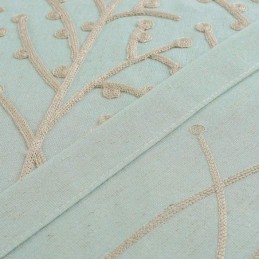 Tenda Semplice Americana Su Misura, Tessuto Traspirante Con Ricamo Verde