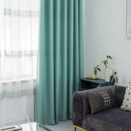 Tenda Nordica Semplice Su Misura, In Tessuto Per Tende, Tinta Unita, Per Camera Da Letto