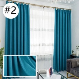 Tenda Nordica Semplice Su Misura, In Tessuto Per Tende, Tinta Unita, Per Camera Da Letto