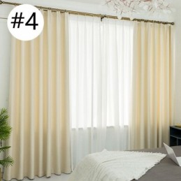 Tenda Nordica Semplice Su Misura, In Tessuto Per Tende, Tinta Unita, Per Camera Da Letto