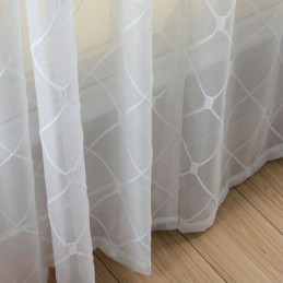 Tende Trasparenti Con Motivo Geometrico Per Soggiorno E Camera Da Letto