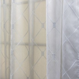 Tende Trasparenti Con Motivo Geometrico Per Soggiorno E Camera Da Letto