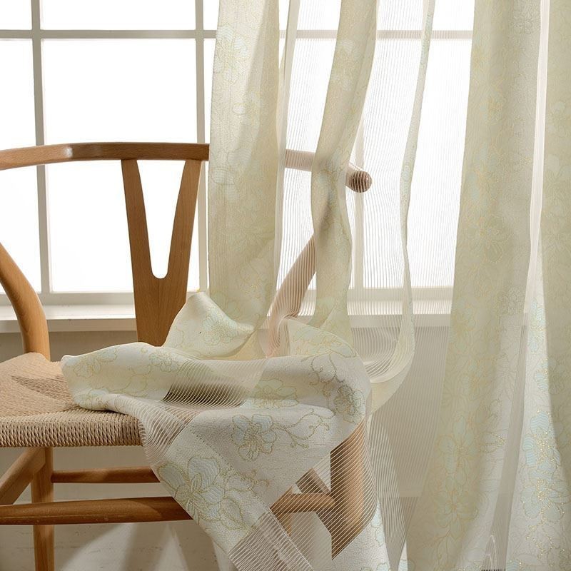 Tenda Semplice In Stile Rurale, Su Misura, In Tessuto Jacquard Color Pesca, Per Camera Da Letto E Soggiorno