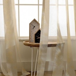 Tenda Semplice In Stile Rurale, Su Misura, In Tessuto Jacquard Color Pesca, Per Camera Da Letto E Soggiorno