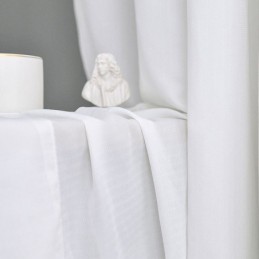 Tende In Tulle Bianco Per Camera Da Letto, Tende In Voile Trasparenti, Tinta Unita