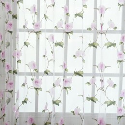 Tende Trasparenti Floreali In Tulle, Decorazioni Per La Casa, Divisorio Per Stanze