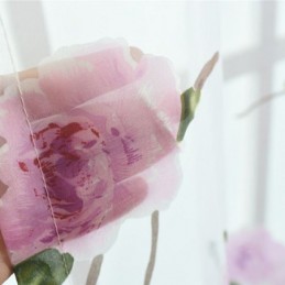Tende Trasparenti Floreali In Tulle, Decorazioni Per La Casa, Divisorio Per Stanze