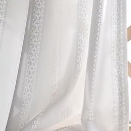 Tende Bianche Traslucide In Stile Nordico, Jacquard, Per Soggiorno, Camera Da Letto