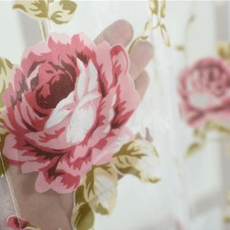 Tende Moderne In Tulle Con Fiori, Stile Pastorale, Trasparenti, Per Soggiorno E Camera Da Letto