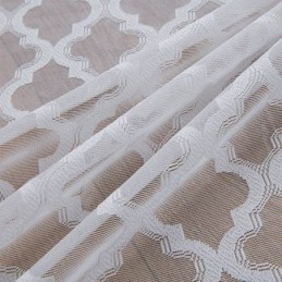 Tende Trasparenti Bianche A Forma Di Diamante Per Soggiorno E Camera Da Letto