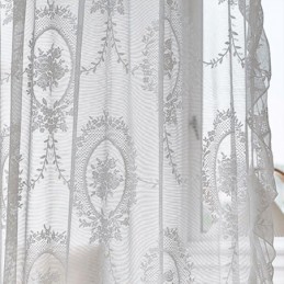 Tende Trasparenti In Tulle Coreano, Tende Ricamate, Tende Su Misura Per Soggiorno, Sala Da Pranzo, Camera Da Letto