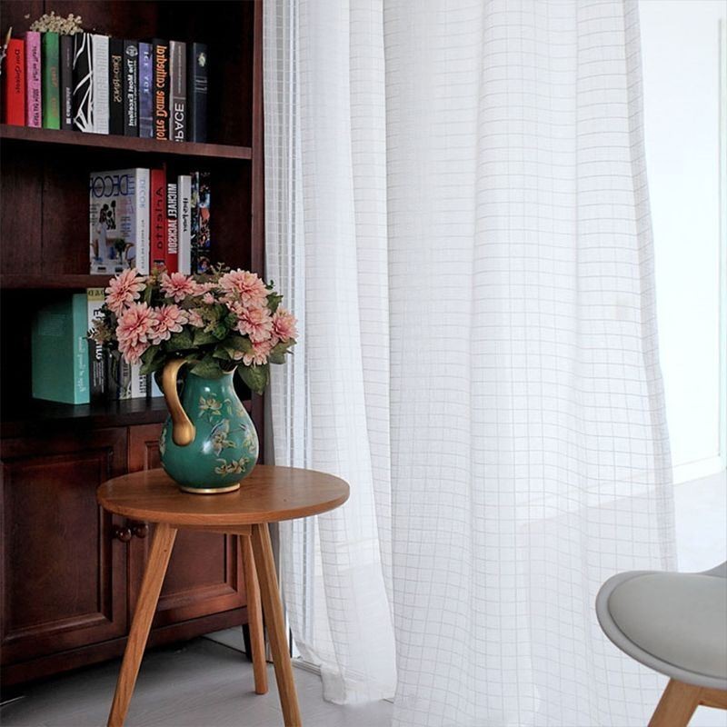 Tende Moderne Trasparenti In Tulle Per Finestre, Per Soggiorno E Camera Da Letto