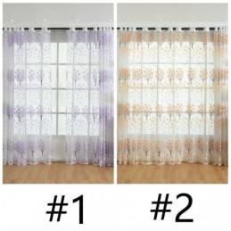 Tende Moderne Trasparenti In Tulle Floreale Per Il Soggiorno
