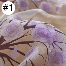 Tende Moderne Trasparenti In Tulle Floreale Per Il Soggiorno