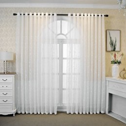 Tende Decorative In Tulle Ricamate Con Piante Per La Camera Da Letto
