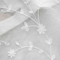 Tende Decorative In Tulle Ricamate Con Piante Per La Camera Da Letto