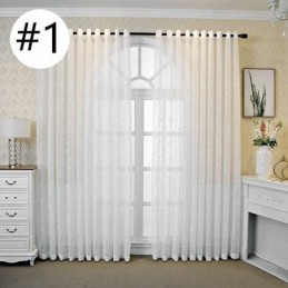 Tende Decorative In Tulle Ricamate Con Piante Per La Camera Da Letto