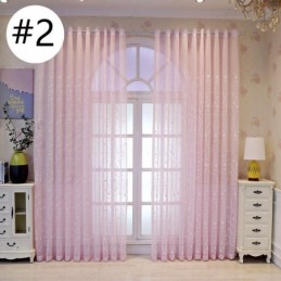 Tende Decorative In Tulle Ricamate Con Piante Per La Camera Da Letto