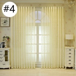 Tende Decorative In Tulle Ricamate Con Piante Per La Camera Da Letto