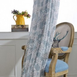 Tende A Fiori Stampate In Tulle Trasparente Per Soggiorno E Camera Da Letto