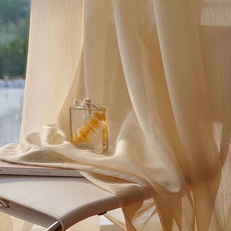 Tenda Moderna In Tulle Con Zanzariera Jacquard, Su Misura, Per Soggiorno E Camera Da Letto