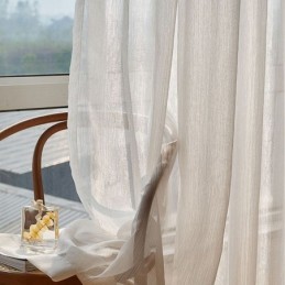 Tenda Moderna In Tulle Con Zanzariera Jacquard, Su Misura, Per Soggiorno E Camera Da Letto