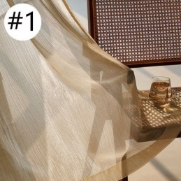 Tenda Moderna In Tulle Con Zanzariera Jacquard, Su Misura, Per Soggiorno E Camera Da Letto